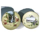 2 LIMOGES PORCELAIN QUEBEC & GLEN ELLEN FALLS