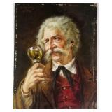 GEORG ROESSLER GERMAN OIL PAINTING FINE WINE