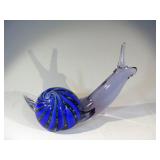 1974 MURANO ART GLASS SNAIL SIGNED MAESTRO