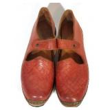 HANDMADE CELTIC LEATHER MARY JANE CLOG SHOES