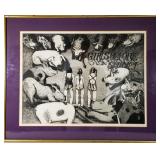 SEANA MERCEDES MULLEN BAHRAINI ARTIST AP ETCHING