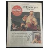 Vintage Coca-Cola Saturday Evening Post Ad