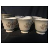 Lenox Helmsley China Tea Cups & Saucers