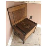Vintage Wood and Porcelain Potty Vintage Wood and Porcelain Potty