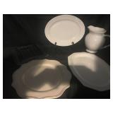 Lot of Platters and Pitcher