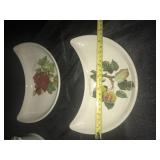 Crescent Shaped Dishes