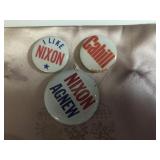 Vintage policital buttons