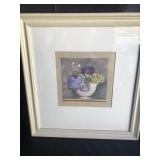 Framed Flowers in Bowl Framed Flowers in Bowl