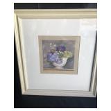 Framed Flowers in Bowl