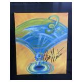 Original on Canvas - Blue Martini