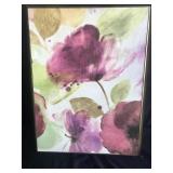 Framed Print on Canvas - Pink Flower Framed Print on Canvas - Pink Flower