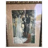 Framed Victorian Lithograph Framed Victorian Lithograph