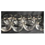 Lot of 8 Vintage Roly Poly Glasses Lot of 8 Vintage Roly Poly Glasses