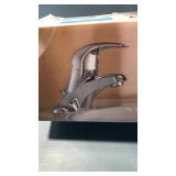 Moen chrome finish. Faucet