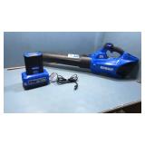 Kobalt. Leaf blower w battery pak and charger