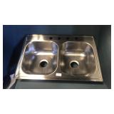 Double metal sink