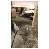 Broken glass mirror cabinet