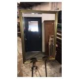 Large gold frame mirror