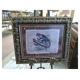 framed monkey print