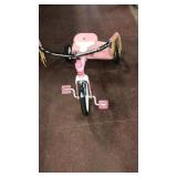 Pink radio flyer metal tricycle