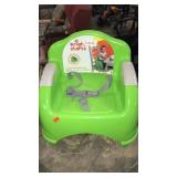 Bright stars booster seat green