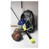 Ball mitt ,bag,helmet, Sklz