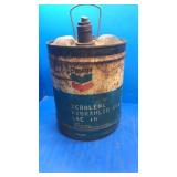 Chevron metal can