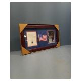 Patriotic Picture Frame Holds Two 4" x 6"