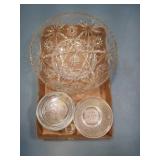 Depression Glass : Pressed Bowls, Coasters,