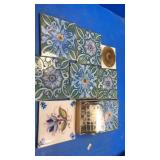 Flower ceramic tiles