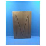 Metal wall hanging letter M