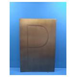Metal wall hanging letter p