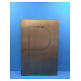 Metal wall hanging letter p