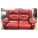 Red reclining loveseat  comfy