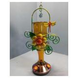 Hummingbird Feeder : Metal & Glass