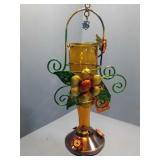 Hummingbird Feeder : Metal & Glass