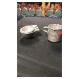 Vintage aluminum measuring cups