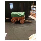 Wooden covered wagon