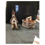 Wooden church and basket