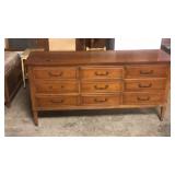 Mid century nine drawer dresser.