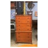 Stack on cherry chest of drawers