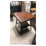 Oak rope twist table