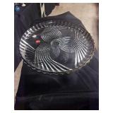 Glass cake plate