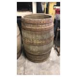 Old wooden barrel