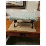 Cast iron footstool