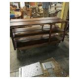 Wooden industrial cart