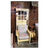 Hall tree with storage under seat.