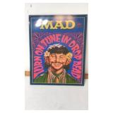 Metal sign. Mad Metal sign. Mad