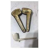 Vintage smoking pipe with case Vintage smoking pipe with case