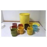 Tupperware and cups Tupperware and cups